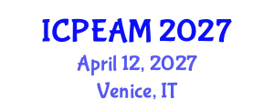 International Conference on Process Engineering and Advanced Materials (ICPEAM) April 12, 2027 - Venice, Italy
