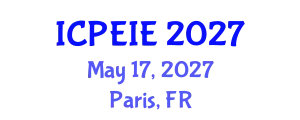 International Conference on Power Electronics and Instrumentation Engineering (ICPEIE) May 17, 2027 - Paris, France