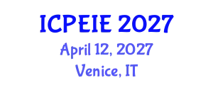 International Conference on Power Electronics and Instrumentation Engineering (ICPEIE) April 12, 2027 - Venice, Italy