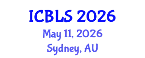 International Conference on Biological and Life Sciences (ICBLS) May 11, 2026 - Sydney, Australia