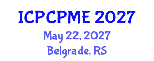 International Conference on Physical Coastal Processes, Management and Engineering (ICPCPME) May 22, 2027 - Belgrade, Serbia