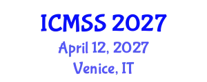 International Conference on Mathematical Sciences and Statistics (ICMSS) April 12, 2027 - Venice, Italy