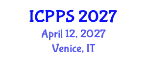 International Conference on Pharmacology and Pharmaceutical Sciences (ICPPS) April 12, 2027 - Venice, Italy
