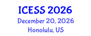 International Conference on Education and Social Sciences (ICESS) December 20, 2026 - Honolulu, United States