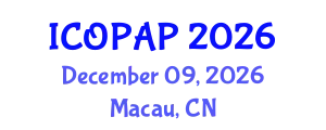 International Conference on Optoelectronics, Photonics and Applied Physics (ICOPAP) December 09, 2026 - Macau, China