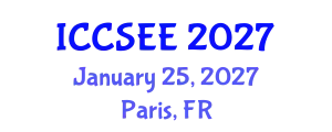 International Conference on Computer Science and Electrical Engineering (ICCSEE) January 25, 2027 - Paris, France