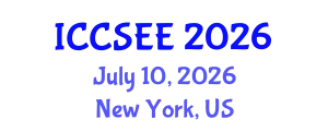 International Conference on Computer Science and Electrical Engineering (ICCSEE) July 10, 2026 - New York, United States