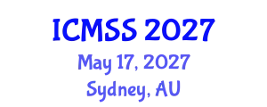 International Conference on Management and Service Science (ICMSS) May 17, 2027 - Sydney, Australia