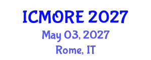 International Conference on Management, Operations Research and Economics (ICMORE) May 03, 2027 - Rome, Italy