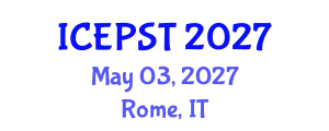 International Conference on Education, Psychology, Society and Tourism (ICEPST) May 03, 2027 - Rome, Italy