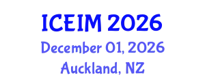 International Conference on Engineering and Innovative Materials (ICEIM) December 01, 2026 - Auckland, New Zealand