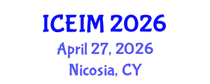 International Conference on Engineering and Innovative Materials (ICEIM) April 27, 2026 - Nicosia, Cyprus