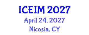International Conference on Engineering and Innovative Materials (ICEIM) April 24, 2027 - Nicosia, Cyprus
