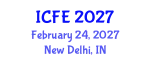 International Conference on Food and Environment (ICFE) February 24, 2027 - New Delhi, India