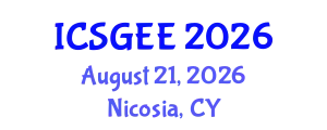 International Conference on Smart Grids and Electrical Engineering (ICSGEE) August 21, 2026 - Nicosia, Cyprus