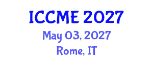 International Conference on Chemical and Materials Engineering (ICCME) May 03, 2027 - Rome, Italy