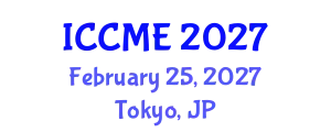 International Conference on Chemical and Materials Engineering (ICCME) February 25, 2027 - Tokyo, Japan