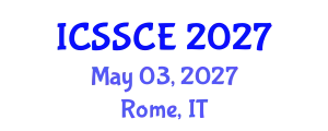 International Conference on Social Studies, Communication and Education (ICSSCE) May 03, 2027 - Rome, Italy