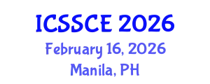 International Conference on Social Studies, Communication and Education (ICSSCE) February 16, 2026 - Manila, Philippines