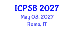 International Conference on Psychological Sciences and Behaviors (ICPSB) May 03, 2027 - Rome, Italy