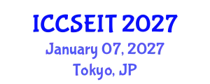 International Conference on Computational Science, Engineering and Information Technology (ICCSEIT) January 07, 2027 - Tokyo, Japan