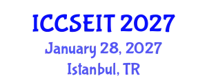 International Conference on Computational Science, Engineering and Information Technology (ICCSEIT) January 28, 2027 - Istanbul, Turkey