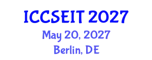 International Conference on Computational Science, Engineering and Information Technology (ICCSEIT) May 20, 2027 - Berlin, Germany