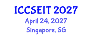 International Conference on Computational Science, Engineering and Information Technology (ICCSEIT) April 24, 2027 - Singapore, Singapore