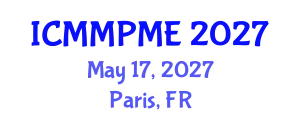 International Conference on Mining, Mineral Processing and Metallurgical Engineering (ICMMPME) May 17, 2027 - Paris, France