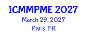 International Conference on Mining, Mineral Processing and Metallurgical Engineering (ICMMPME) March 29, 2027 - Paris, France