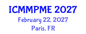 International Conference on Mining, Mineral Processing and Metallurgical Engineering (ICMMPME) February 22, 2027 - Paris, France