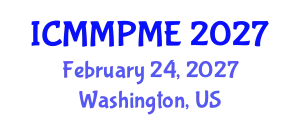 International Conference on Mining, Mineral Processing and Metallurgical Engineering (ICMMPME) February 24, 2027 - Washington, United States