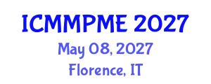 International Conference on Mining, Mineral Processing and Metallurgical Engineering (ICMMPME) May 08, 2027 - Florence, Italy