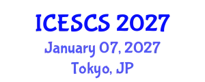 International Conference on Engineering Supply Chain Systems (ICESCS) January 07, 2027 - Tokyo, Japan