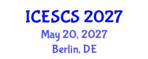 International Conference on Engineering Supply Chain Systems (ICESCS) May 20, 2027 - Berlin, Germany