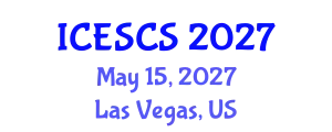 International Conference on Engineering Supply Chain Systems (ICESCS) May 15, 2027 - Las Vegas, United States