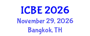 International Conference on Biomaterials Engineering (ICBE) November 29, 2026 - Bangkok, Thailand