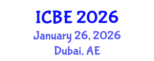 International Conference on Biomaterials Engineering (ICBE) January 26, 2026 - Dubai, United Arab Emirates