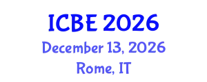 International Conference on Biomaterials Engineering (ICBE) December 13, 2026 - Rome, Italy