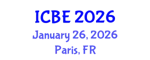 International Conference on Biomaterials Engineering (ICBE) January 26, 2026 - Paris, France