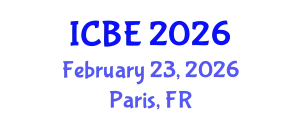 International Conference on Biomaterials Engineering (ICBE) February 23, 2026 - Paris, France