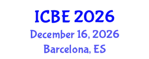 International Conference on Biomaterials Engineering (ICBE) December 16, 2026 - Barcelona, Spain