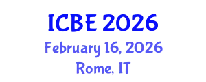 International Conference on Biomaterials Engineering (ICBE) February 16, 2026 - Rome, Italy