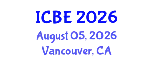 International Conference on Biomaterials Engineering (ICBE) August 05, 2026 - Vancouver, Canada