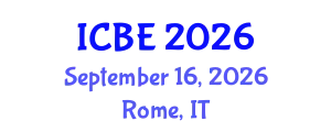 International Conference on Biomaterials Engineering (ICBE) September 16, 2026 - Rome, Italy