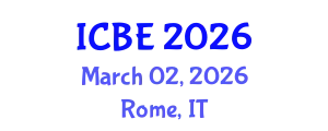 International Conference on Biomaterials Engineering (ICBE) March 02, 2026 - Rome, Italy