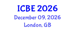 International Conference on Biomaterials Engineering (ICBE) December 09, 2026 - London, United Kingdom