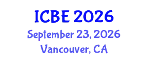 International Conference on Biomaterials Engineering (ICBE) September 23, 2026 - Vancouver, Canada