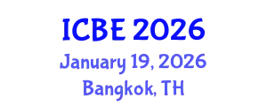 International Conference on Biomaterials Engineering (ICBE) January 19, 2026 - Bangkok, Thailand