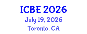 International Conference on Biomaterials Engineering (ICBE) July 19, 2026 - Toronto, Canada